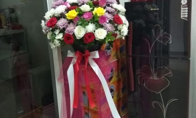 jual standing flower makassar