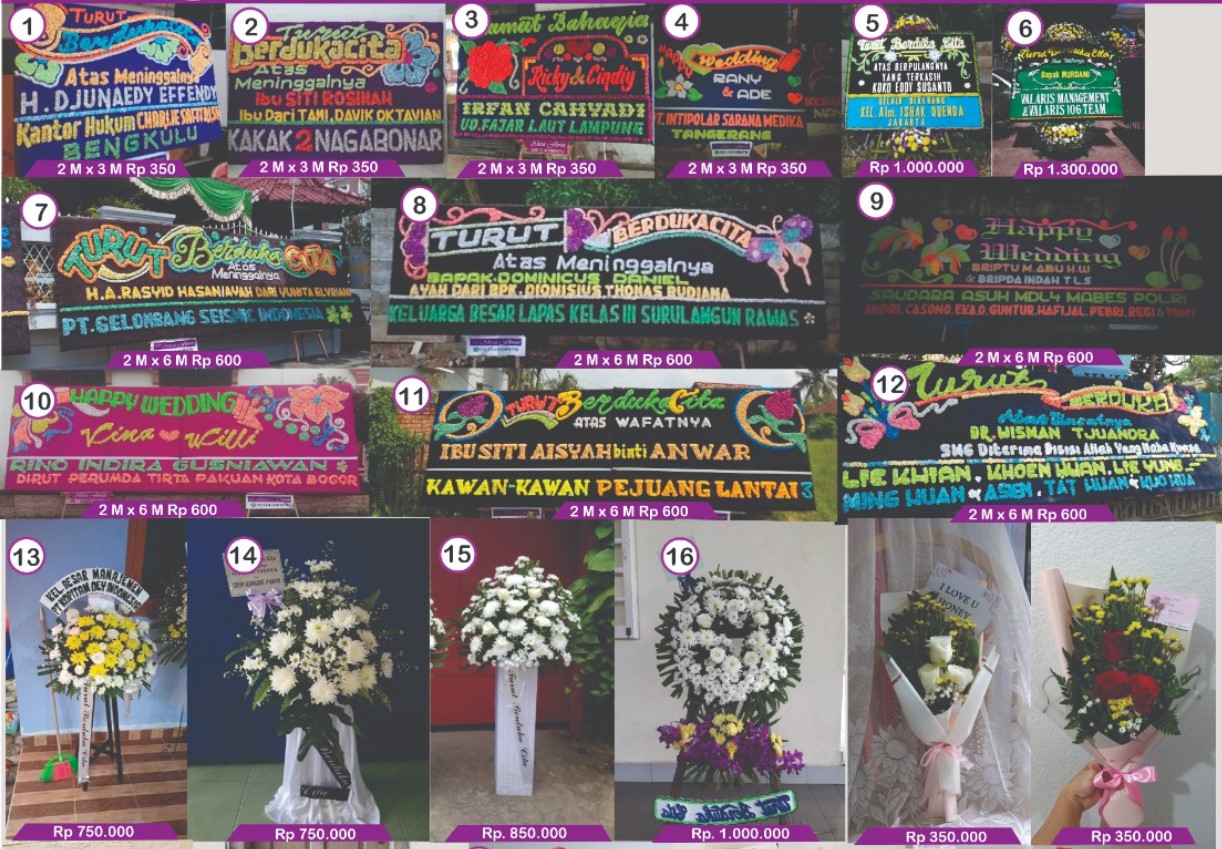 katalog Karangan bunga palembang