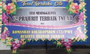 karangan bunga Jayapura