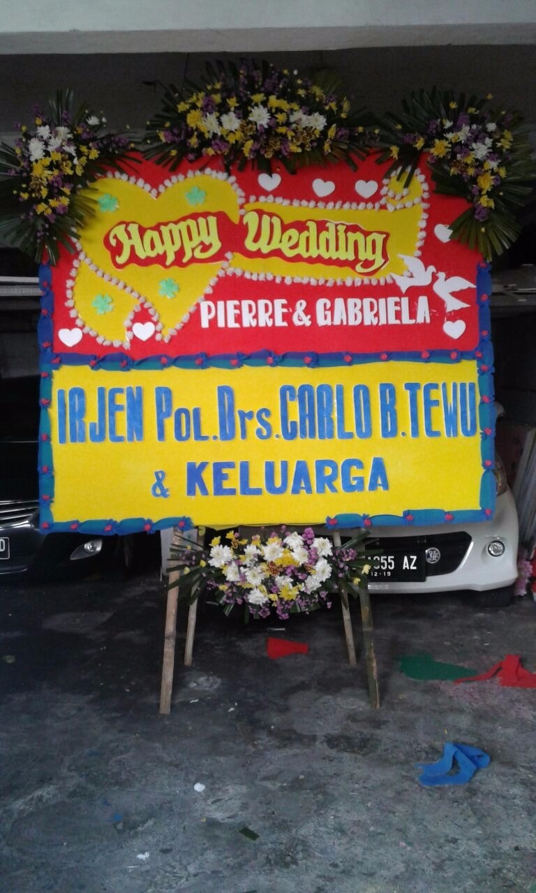 Papan Bunga Wedding  Ngabang Terlenkap