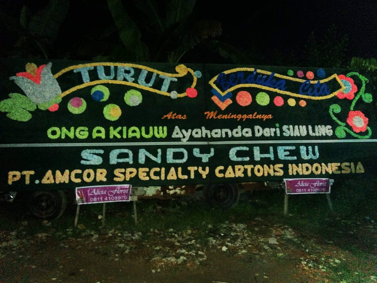 Karangan bunga duka cita palembang