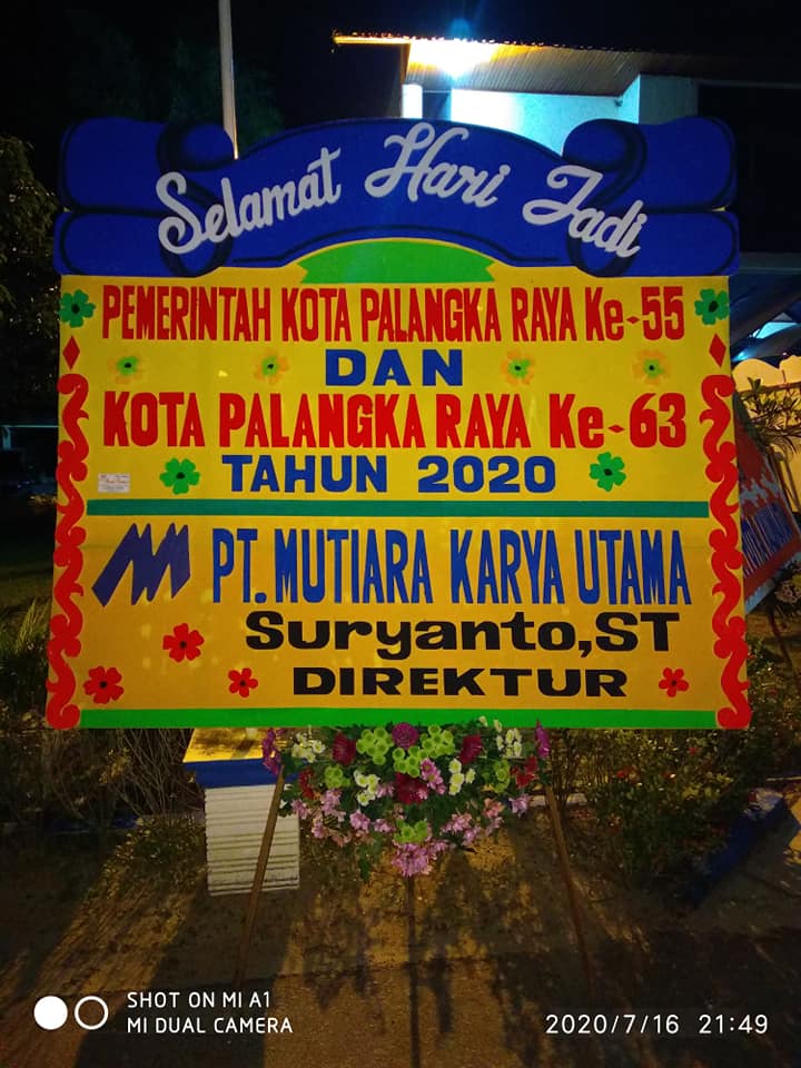 Papan Karangan Bunga untuk HUT Tana Toraja