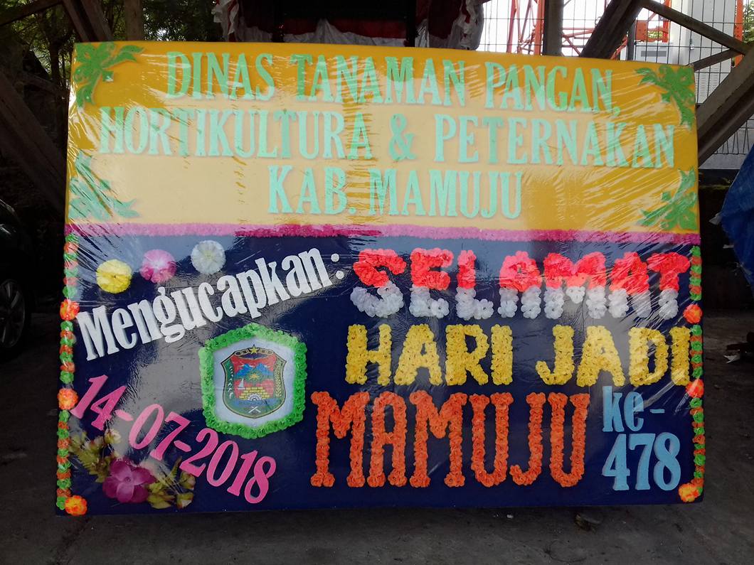 Papan Karangan Bunga Untuk Hari Jadi Pelaihari