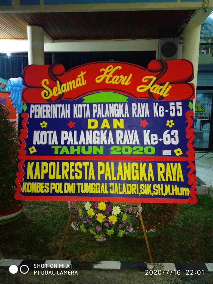 Papan Karangan Bunga  HUT Singaparna