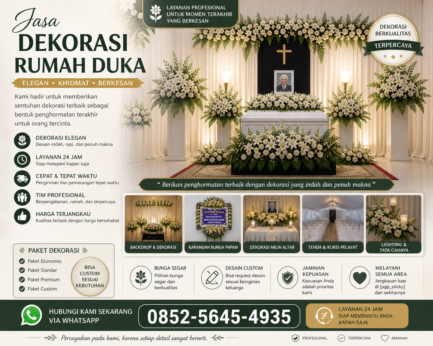Jasa Dekorasi Rumah Duka  Jember 