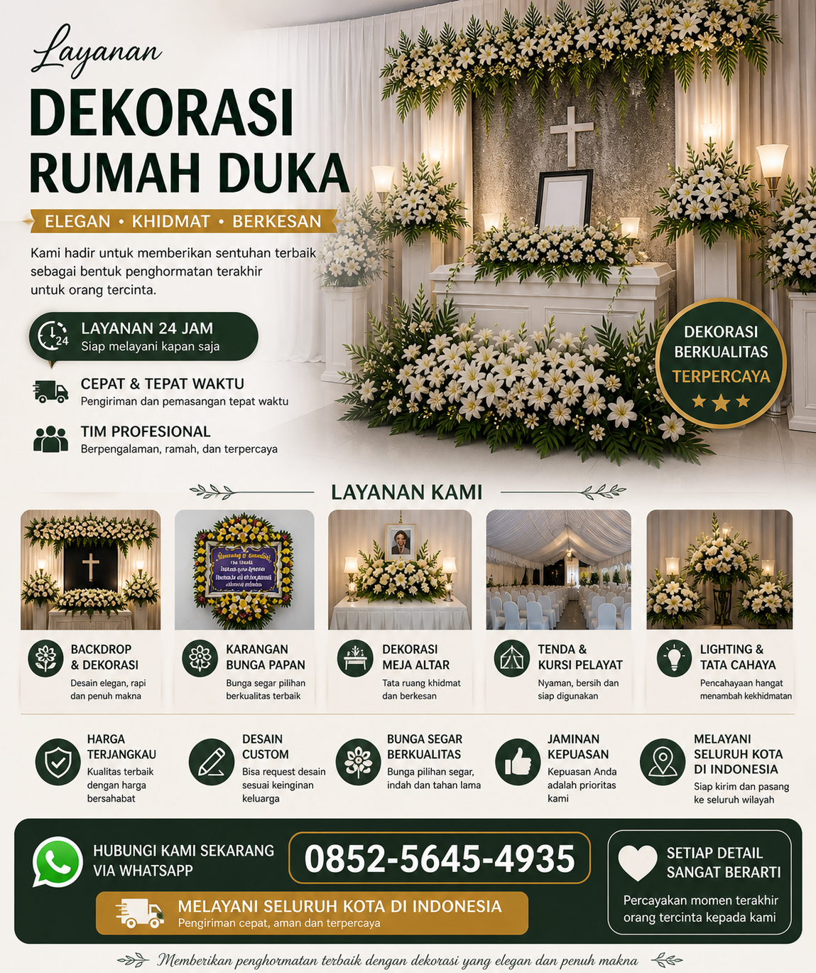 Jasa Dekorasi Rumah Duka  Berau 