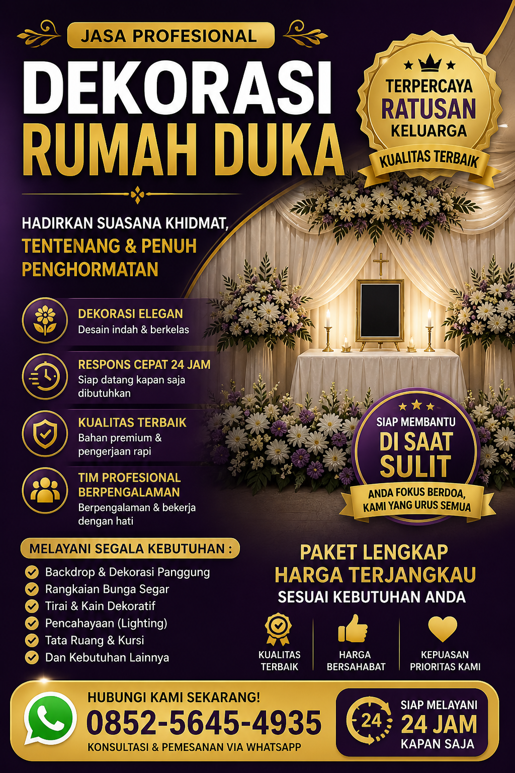Layanan Dekorasi Duka Cita  Rantau 