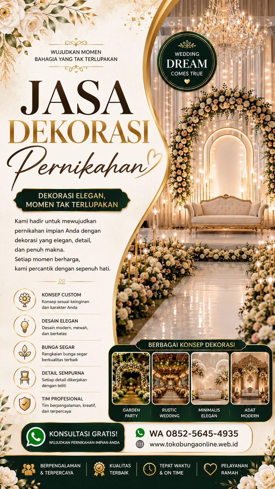 Layanan Dekor Wedding di Ujung 